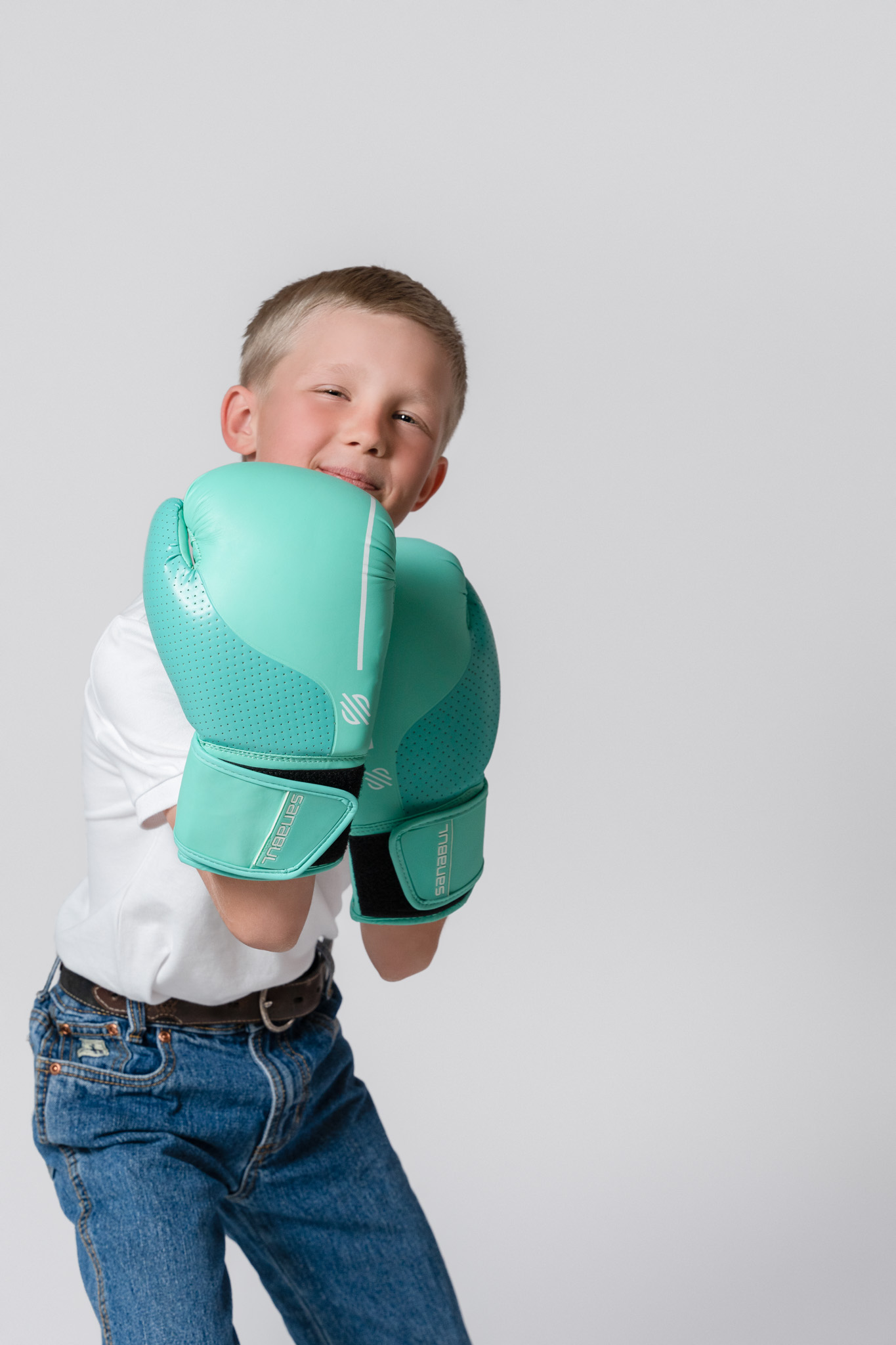 boy ready to fight off predators