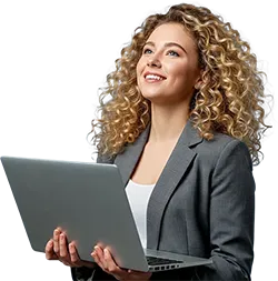 Girl with laptop