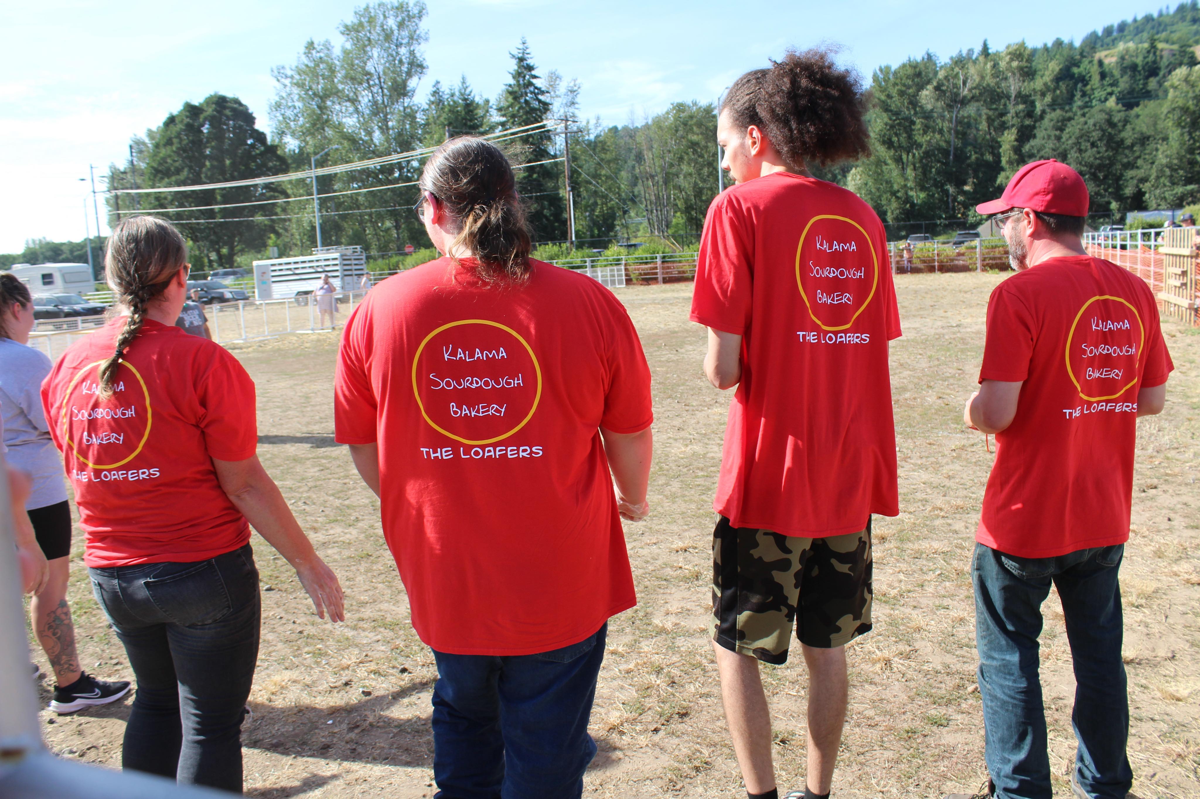 Members of the kalama sourdough team at the kalama fair