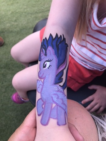 Face painting butterfly design