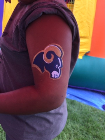 Face painting butterfly design