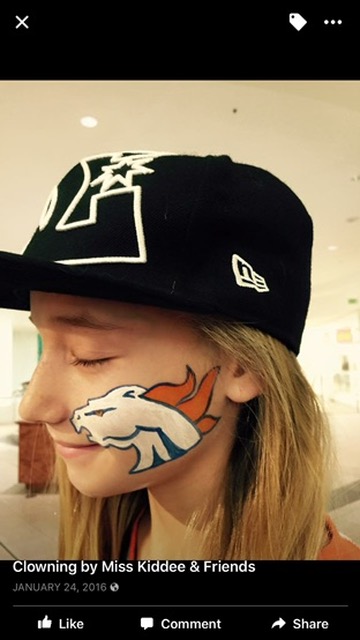 Face painting butterfly design