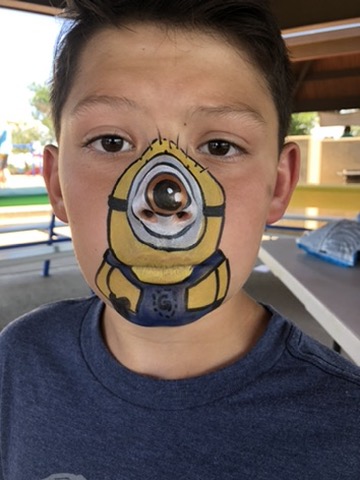 Face painting butterfly design