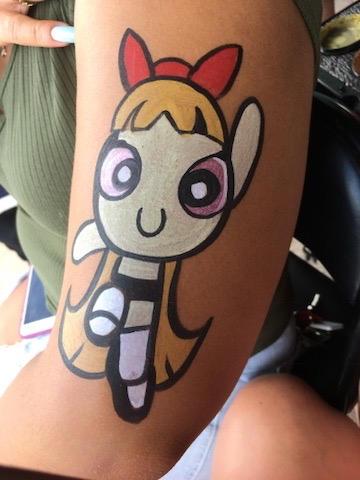 Face painting butterfly design