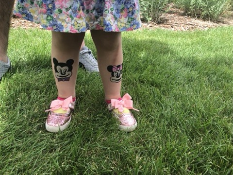 Face painting butterfly design
