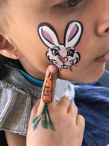 Face painting butterfly design