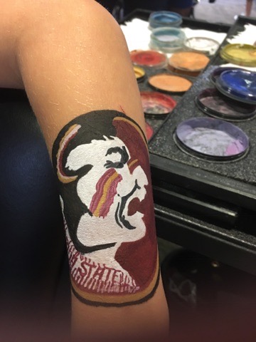 Face painting butterfly design