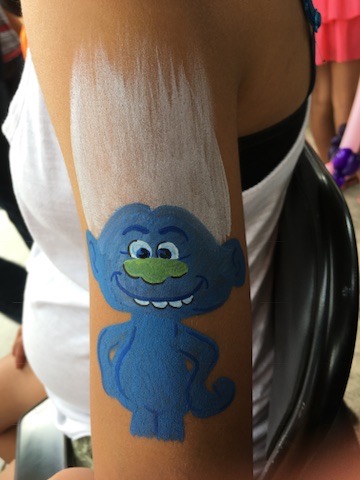 Face painting butterfly design