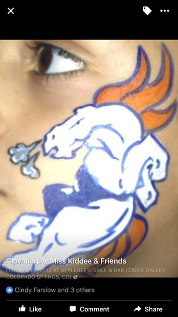 Face painting butterfly design