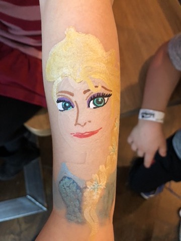 Face painting butterfly design