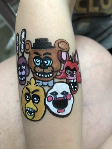 Face painting butterfly design