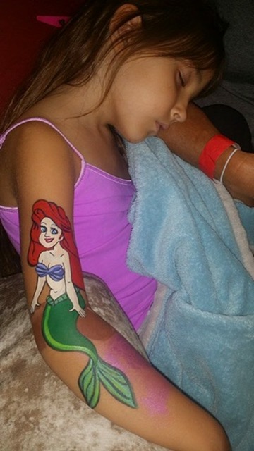 Face painting butterfly design