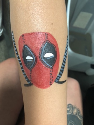 Face painting butterfly design