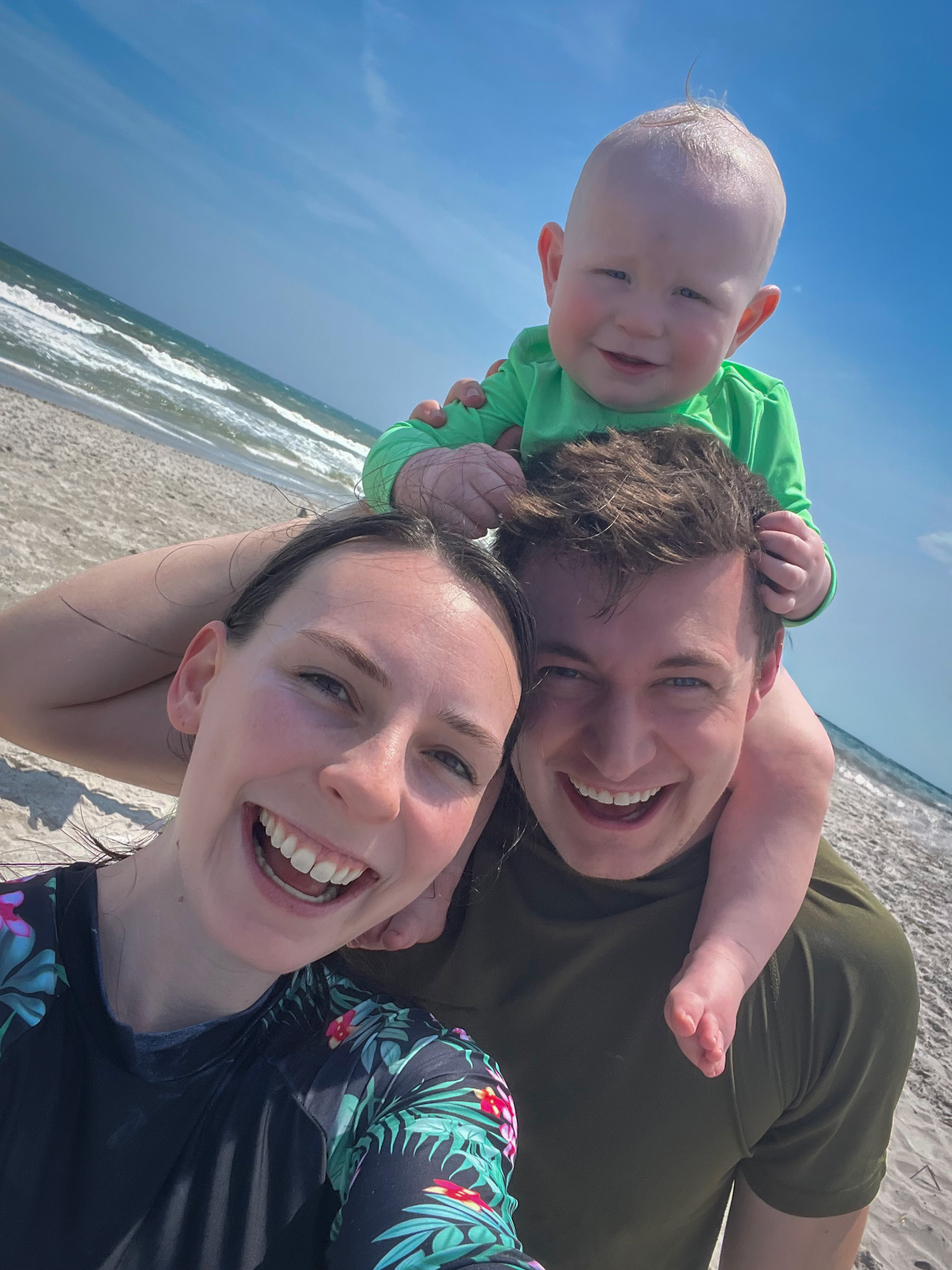 Mark, Brianna, and family at the overlook