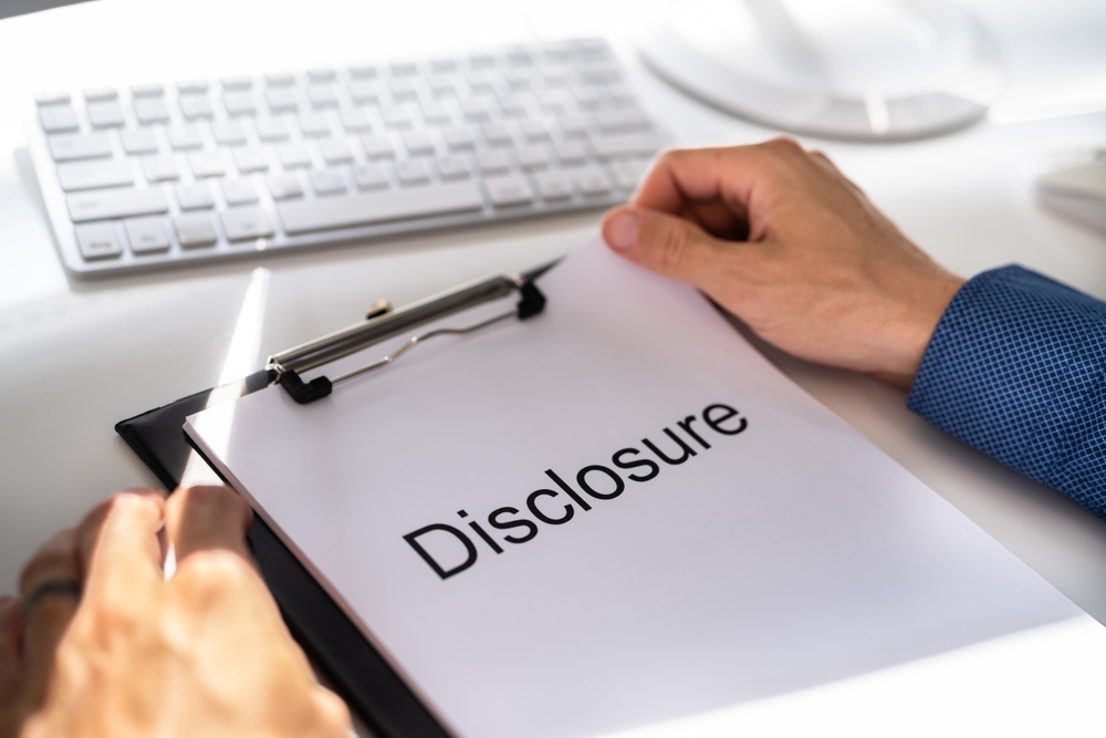 Real estate wholesaler disclosing information to a buyer