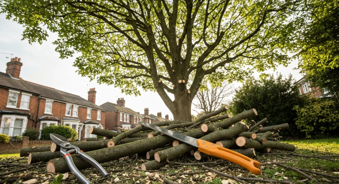 Tree pruning near home