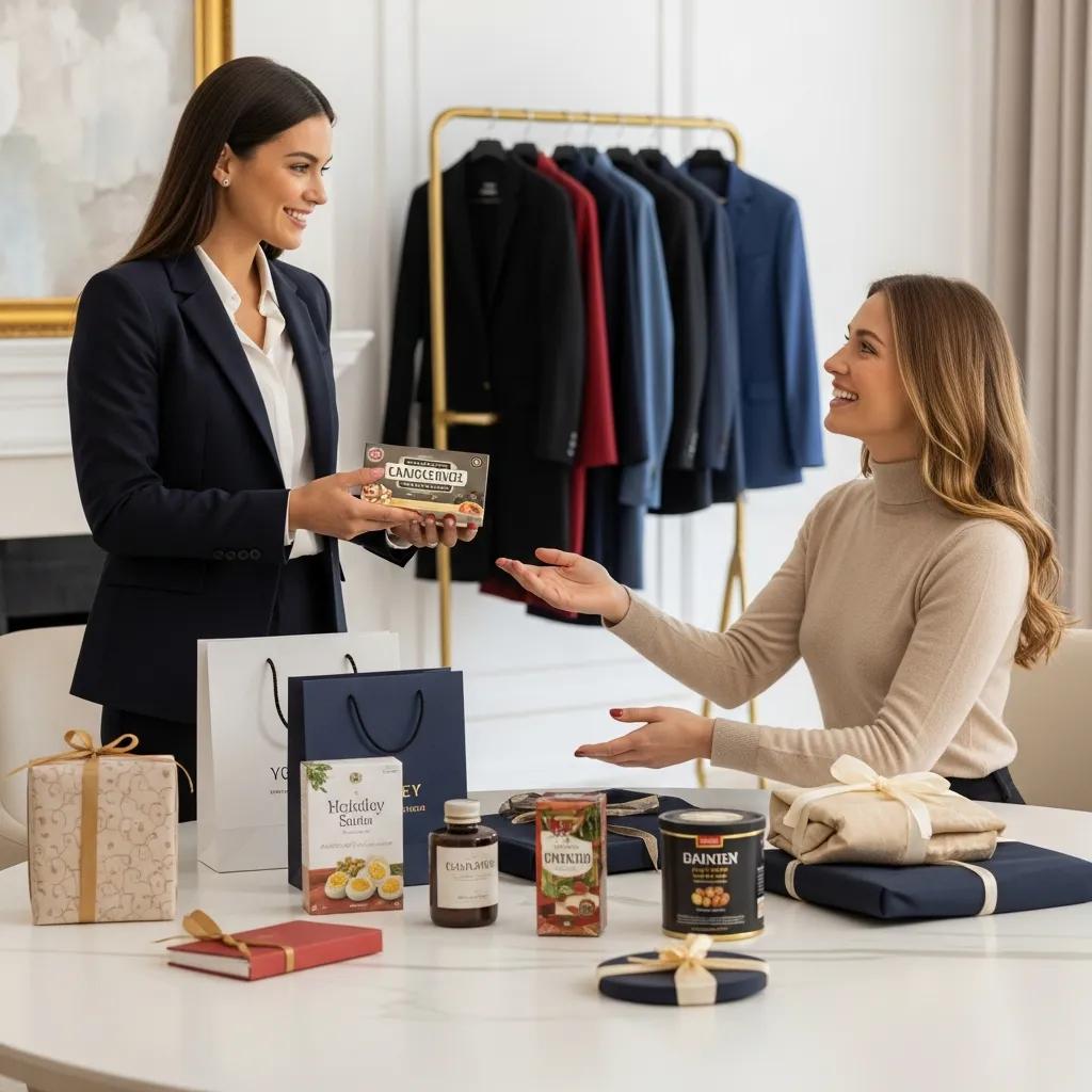 Curated personal assistant showcasing some event packages to her client