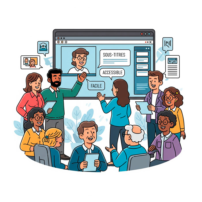 Illustration de l'accessibilité pour tous
