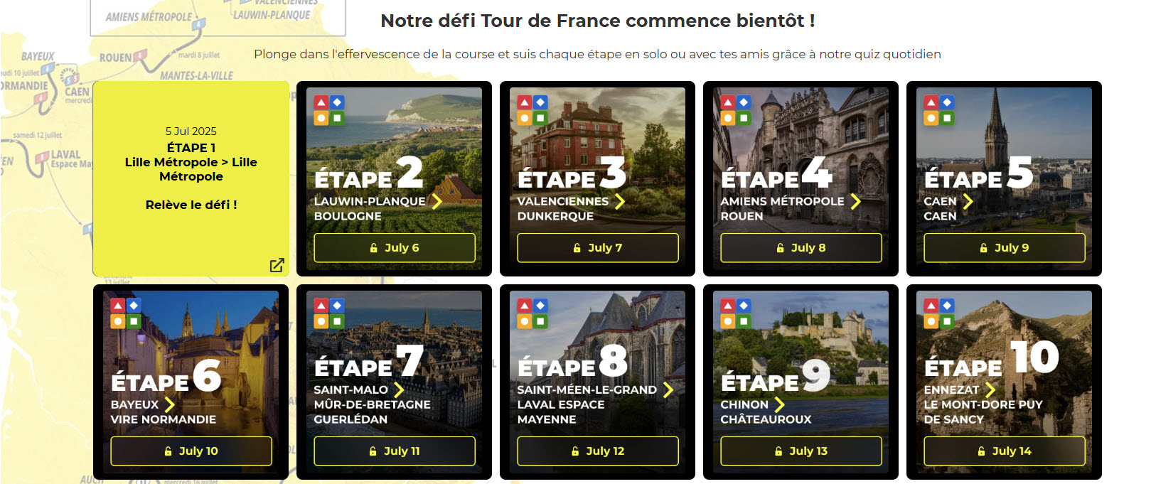 Image de la page Kahoot! du Tour de France Image de la page Kahoot! du Tour de France