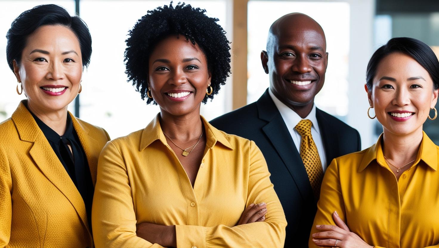 successful business owners in different races, skin color and ages. successful business owners in different races, skin color and ages.