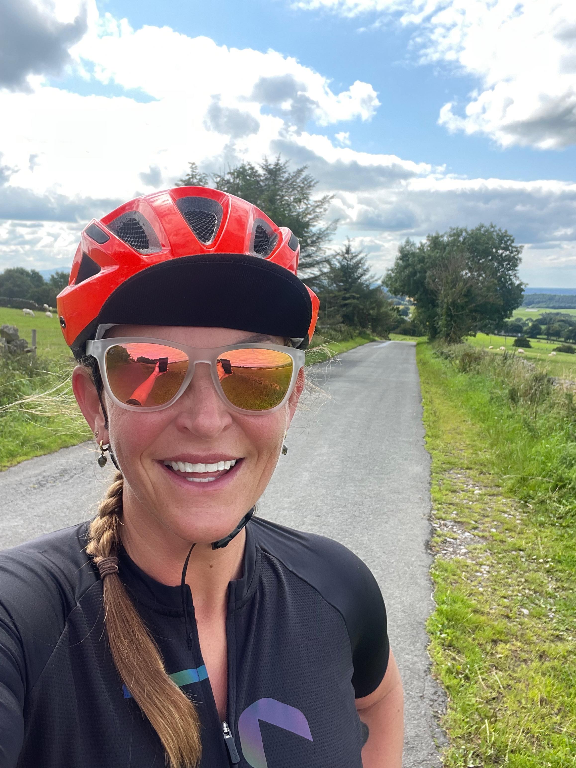 Helen Arnold cycling in Mallorca