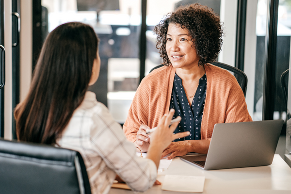 A job candidate in the interview process.