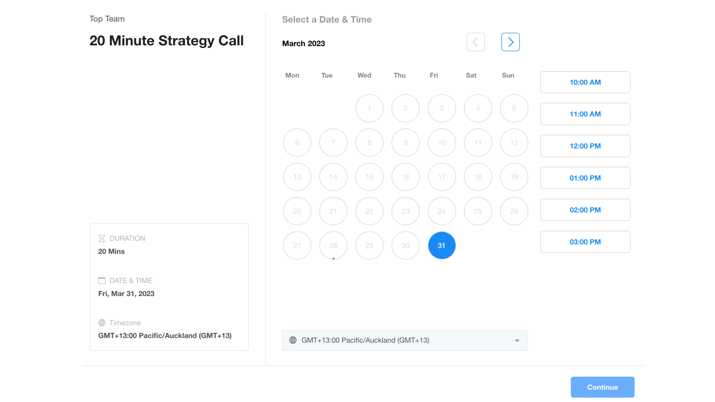 GHL Calendar 