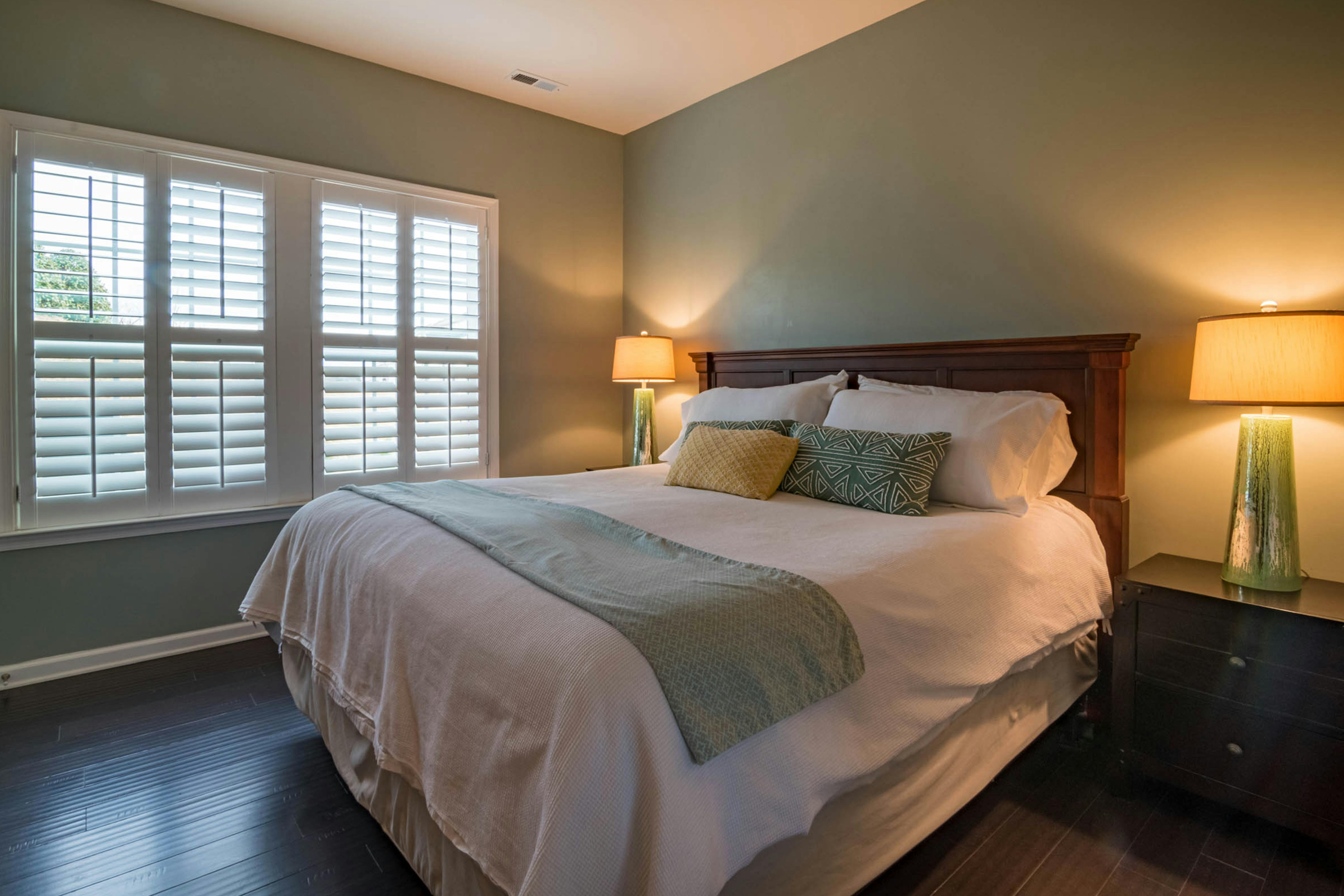 Fresh bedroom ready for Airbnb guests