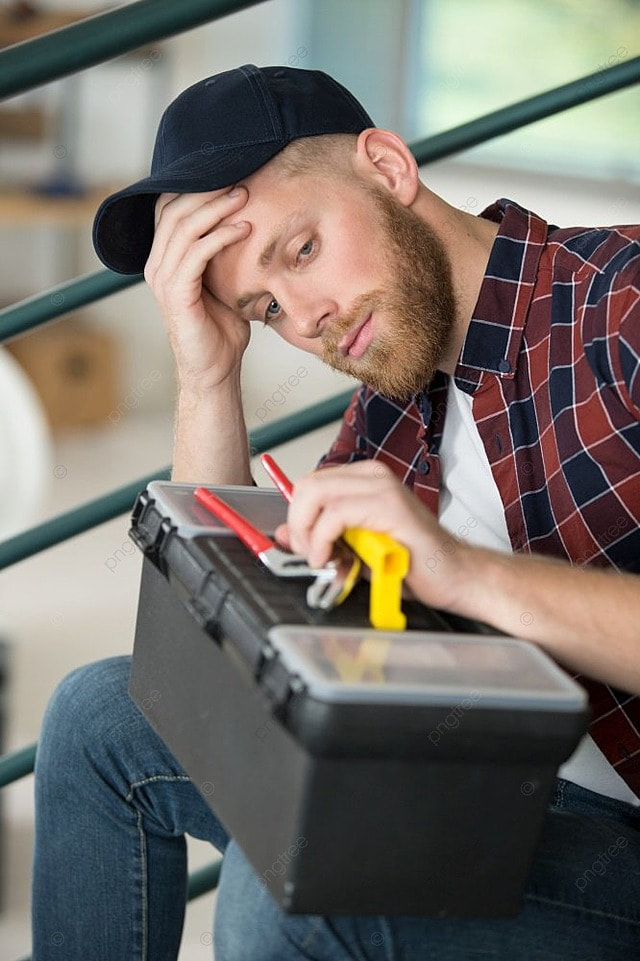 worried tradesman