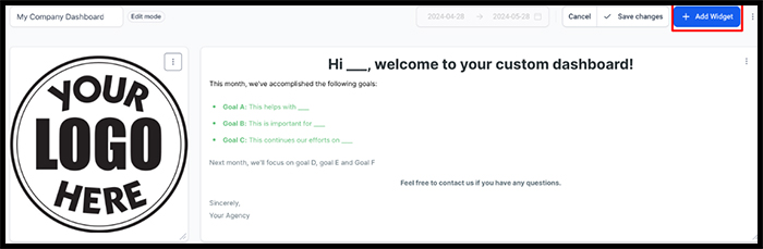 Adding New Widgets