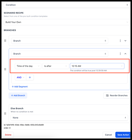 New Time of Day and Date Options