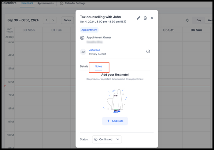 Accessing Appointment Notes 1