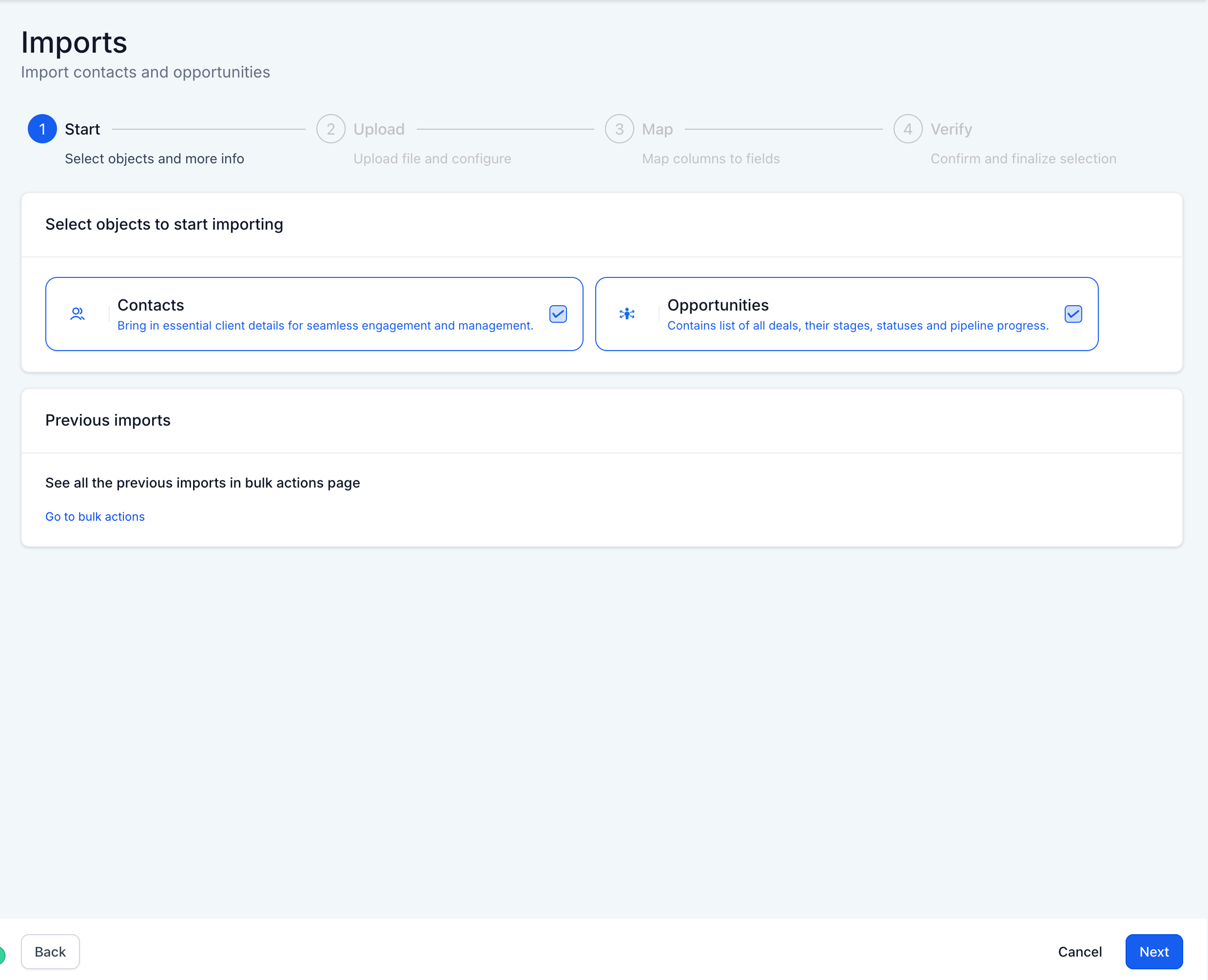 CRM: Import Contacts & Opportunities 2 CRM: Import Contacts & Opportunities 2