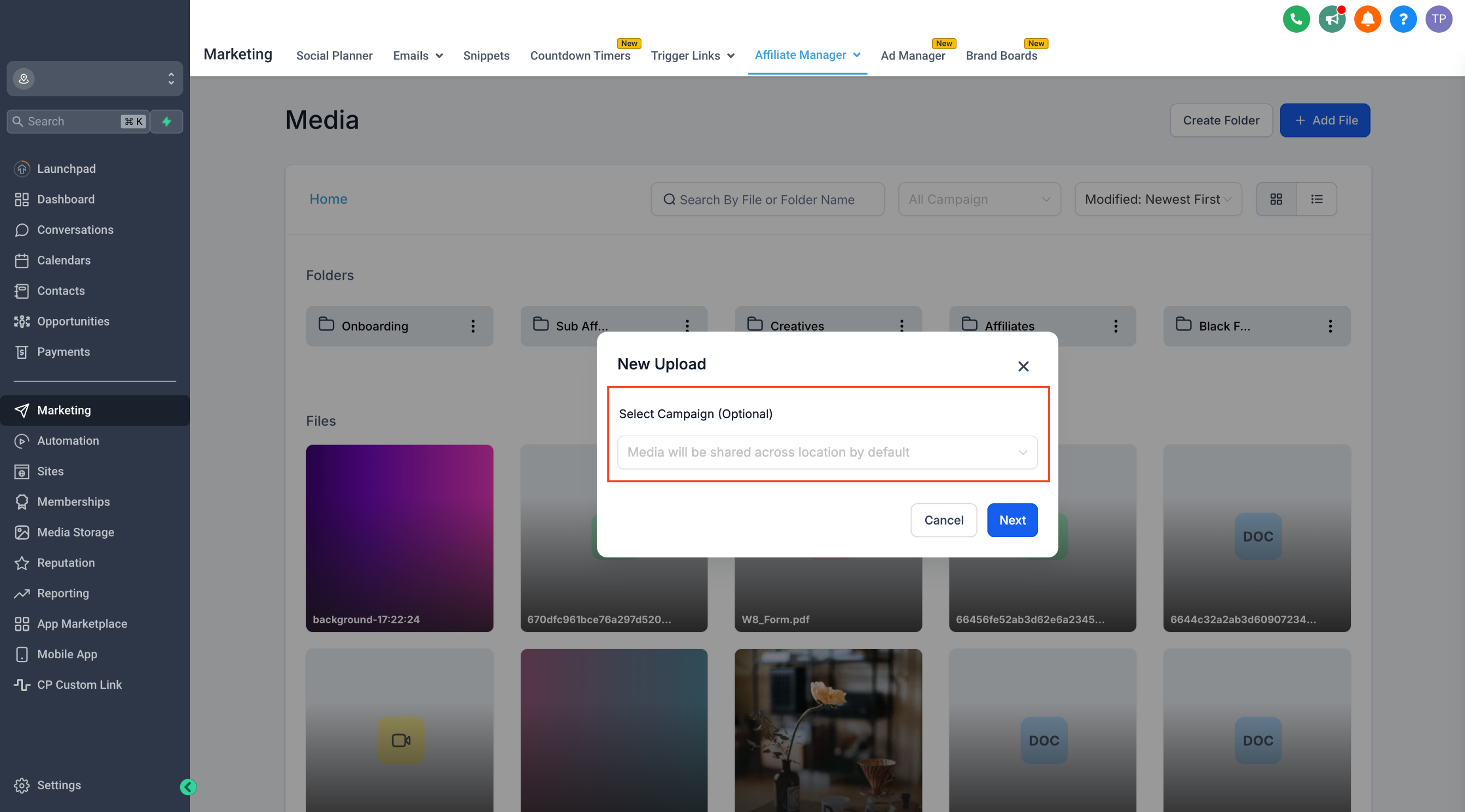 Affiliate Manager: Improved Media Library 2 Affiliate Manager: Improved Media Library 2
