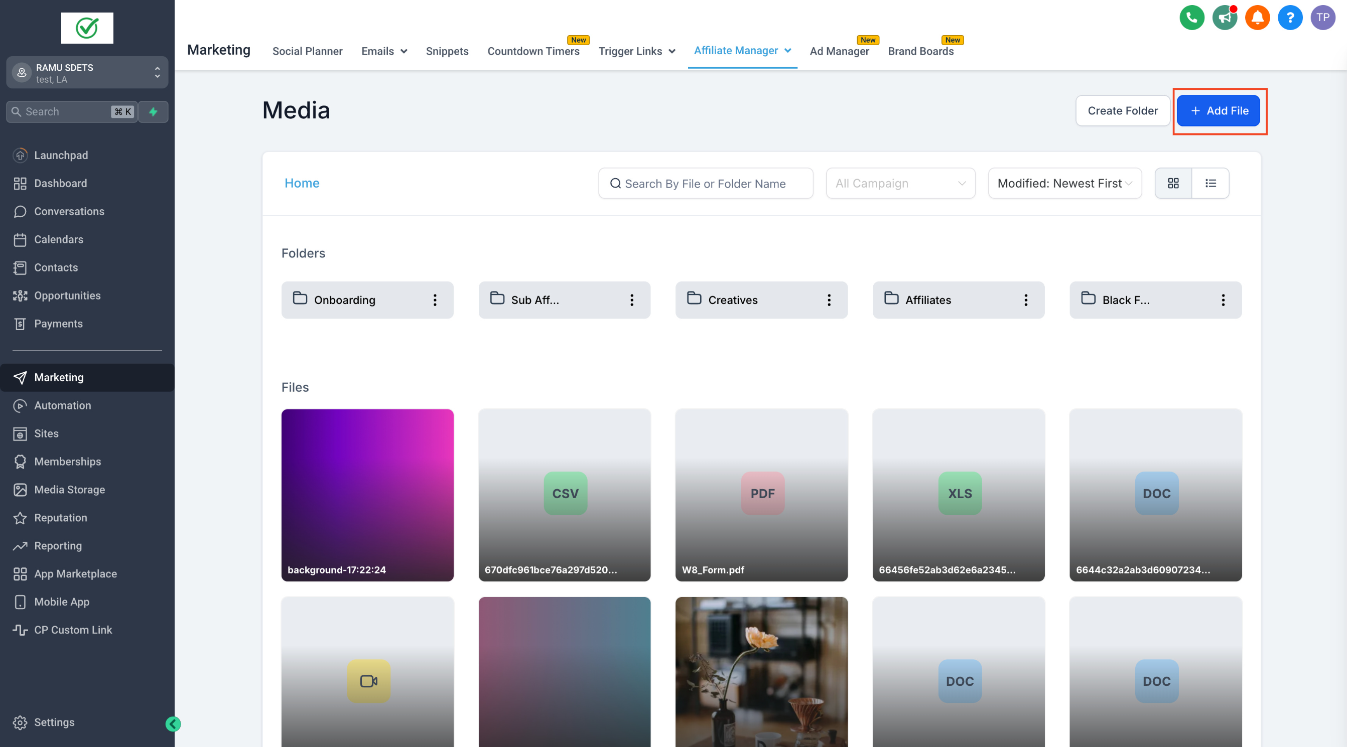 Affiliate Manager: Improved Media Library 1 Affiliate Manager: Improved Media Library 1