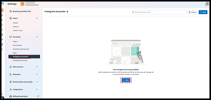 Verify the Connection in Meta Business Suite