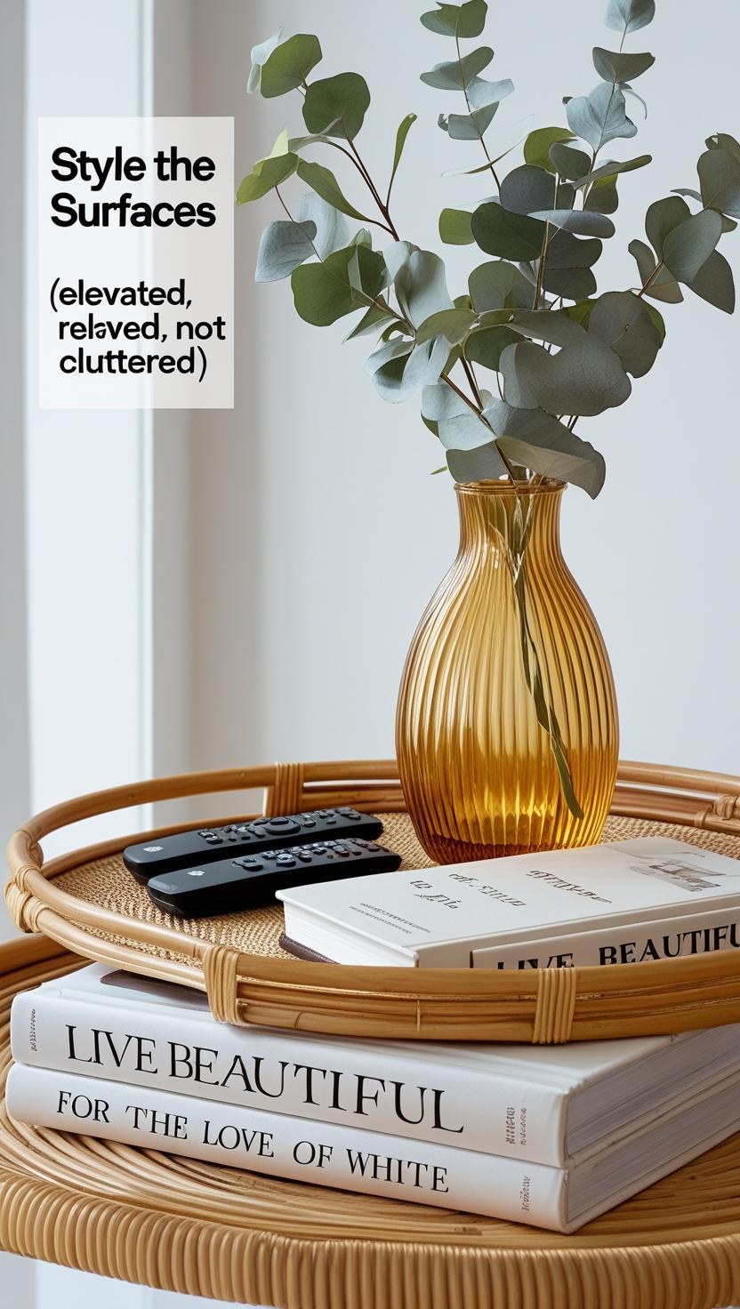 Style the Surfaces (elevated, not cluttered) Style the Surfaces (elevated, not cluttered)