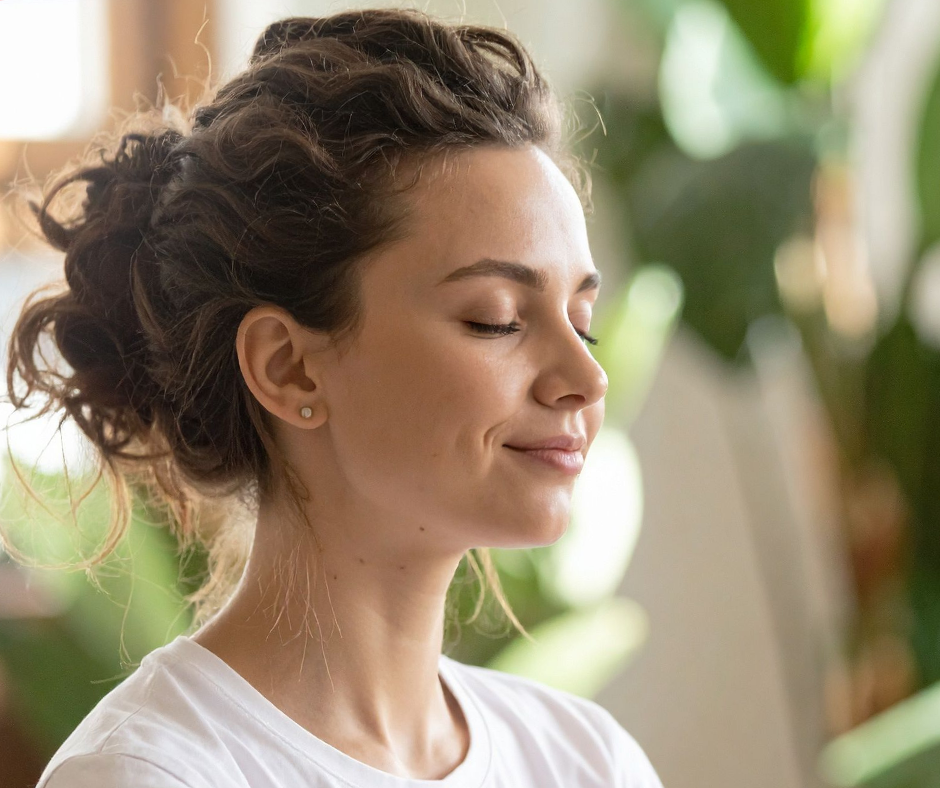 Woman - face, eyes closed
