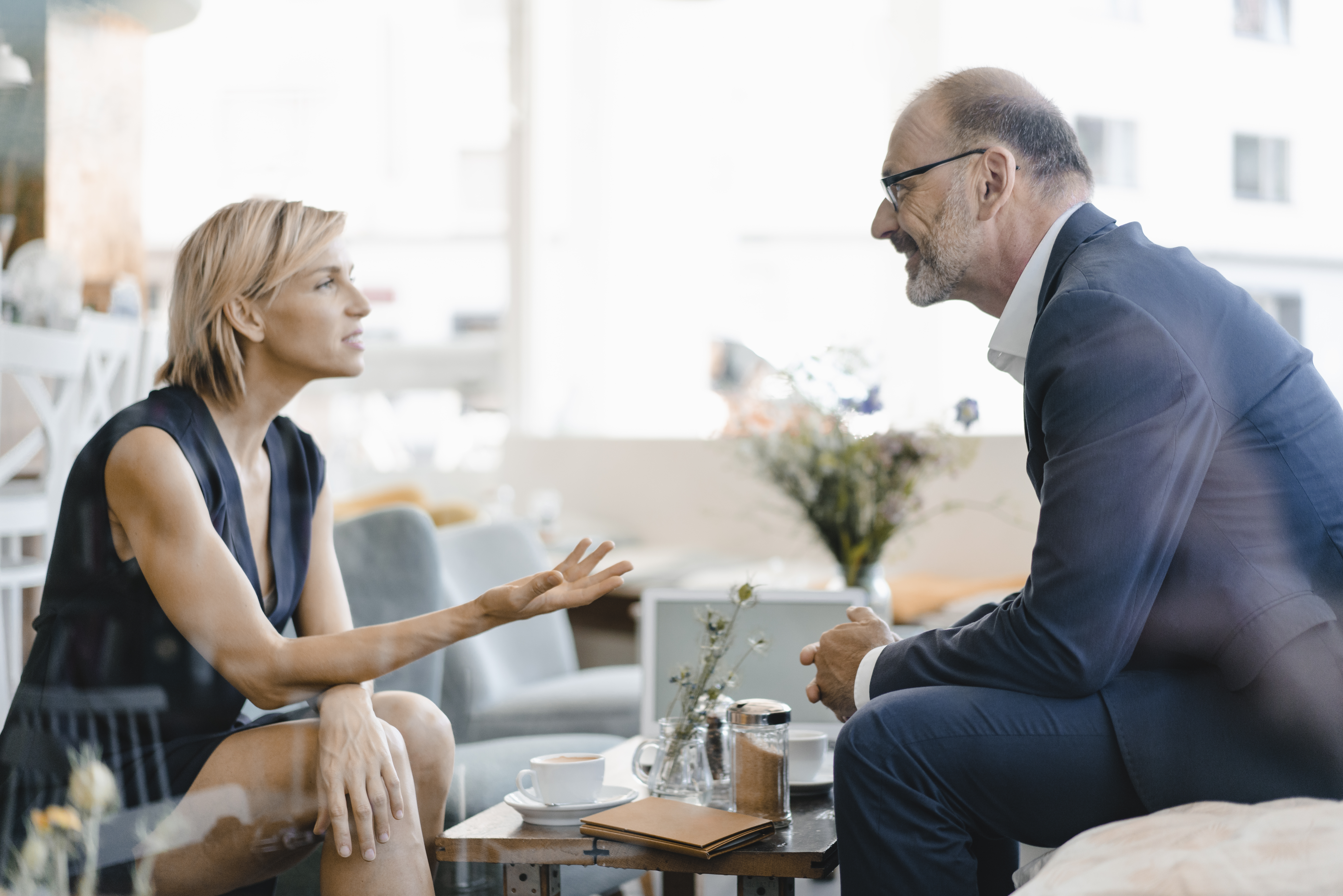 two people having coffee
