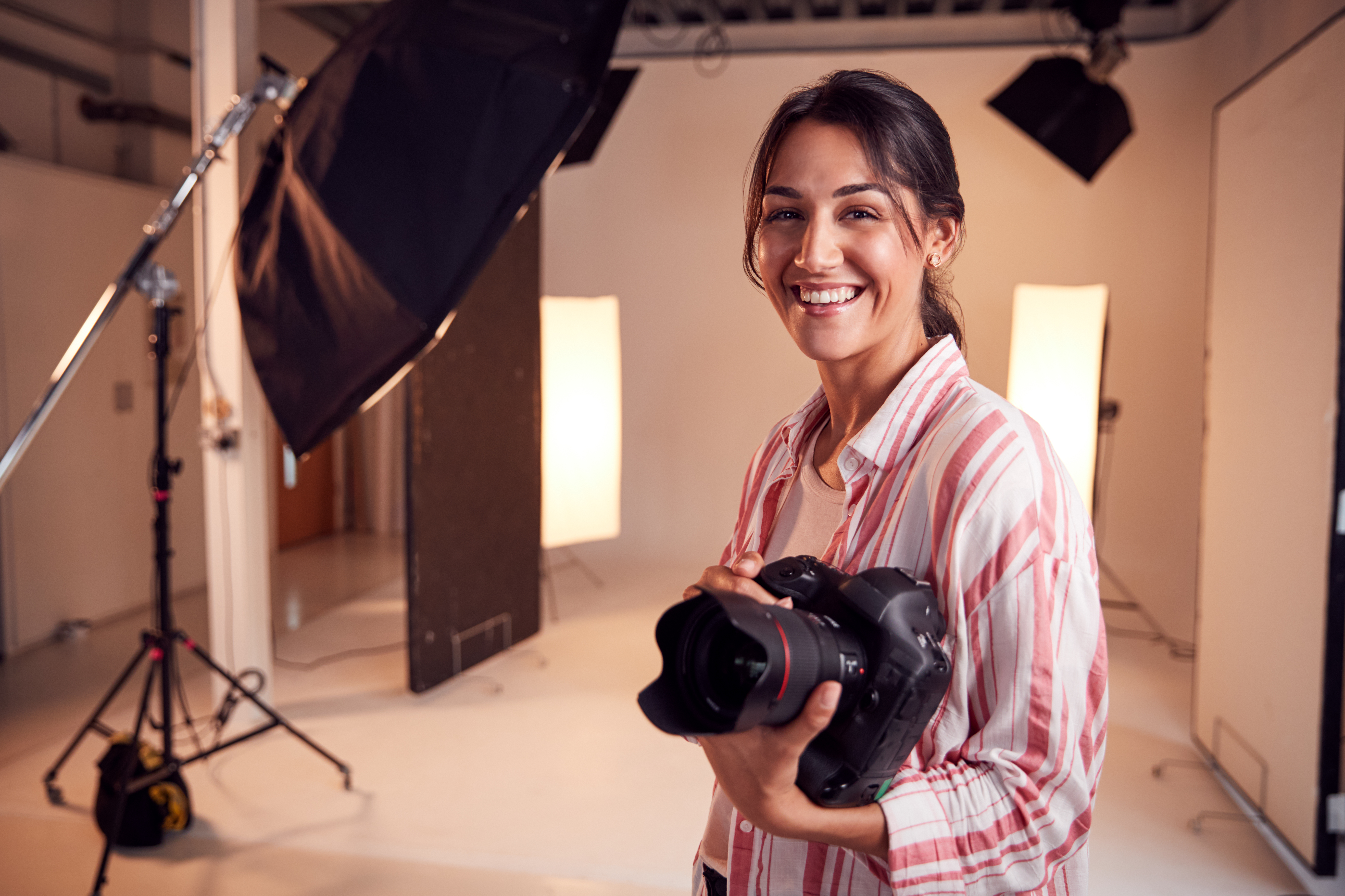 photographer posing with camera photographer posing with camera