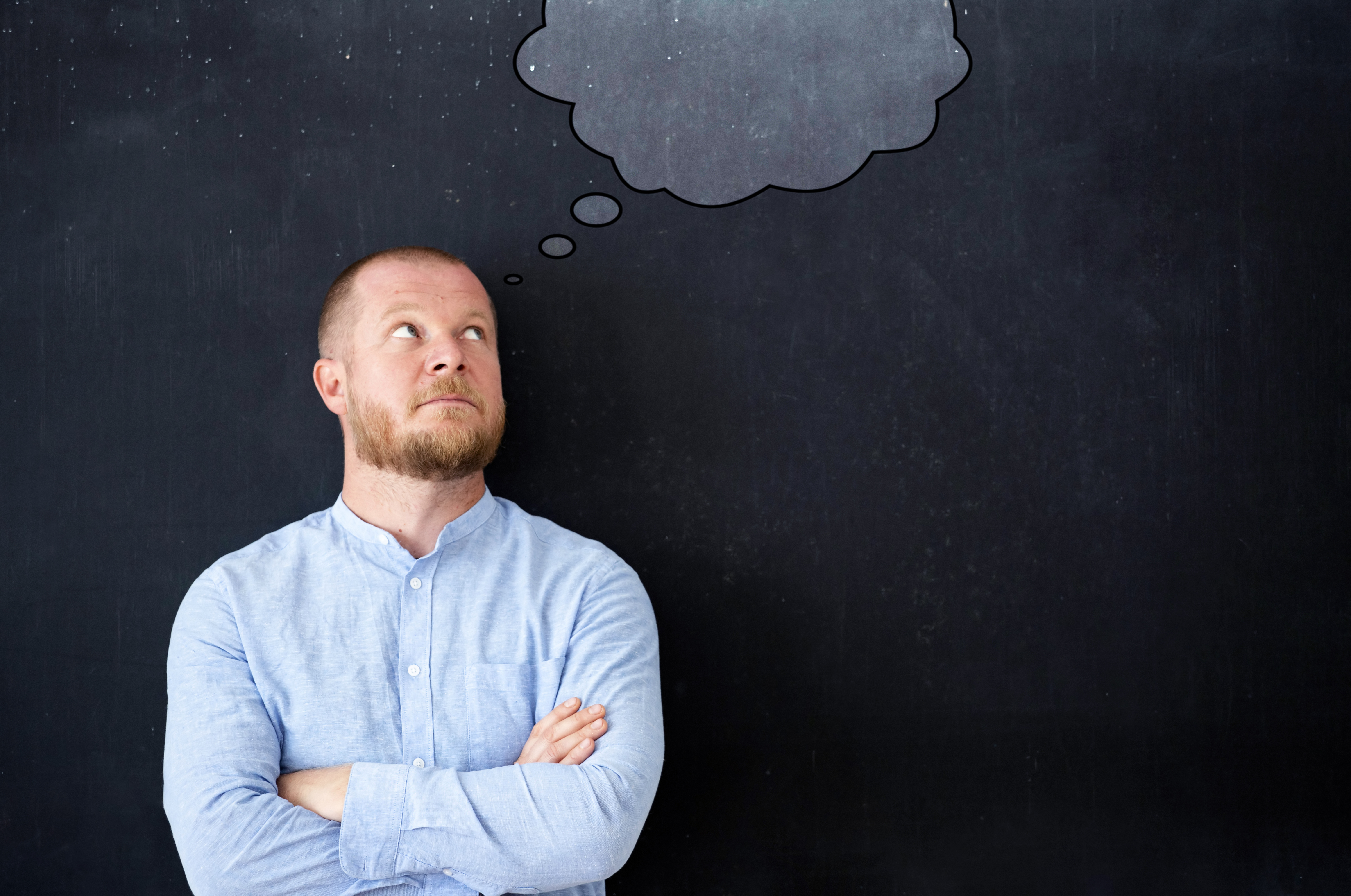 person having a thought person having a thought