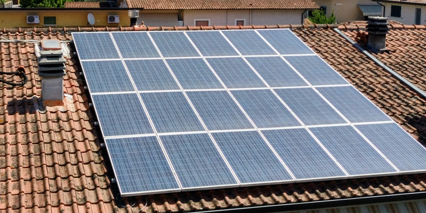 South Solar upon a house with sunlight shining down upon it