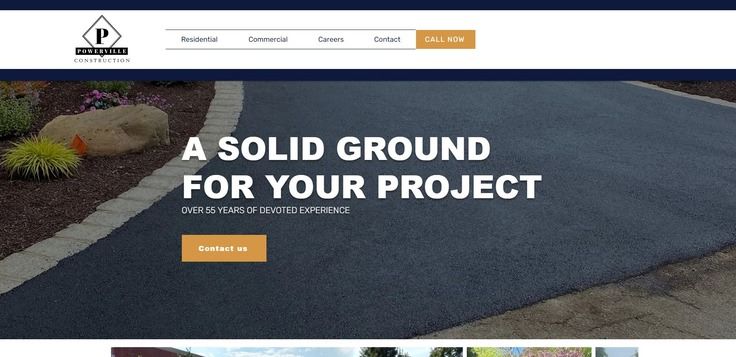 a paving company's webpage