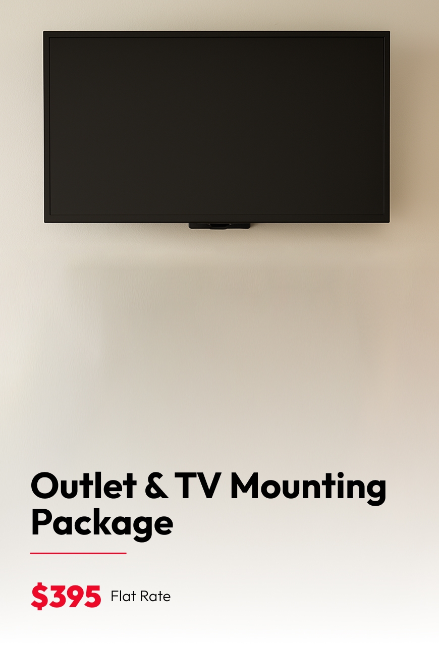 Outlet and Tv Mounting Package image