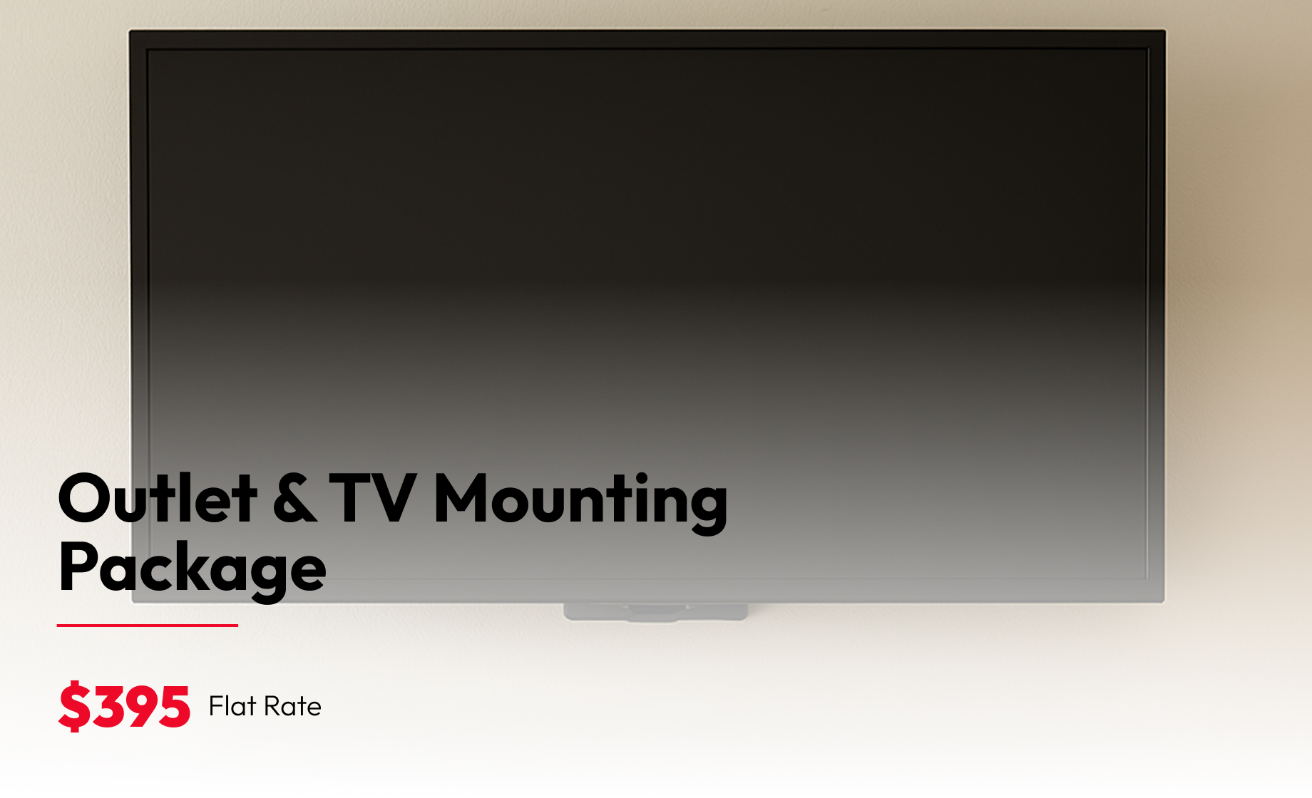 Outlet and Tv Mounting Package image