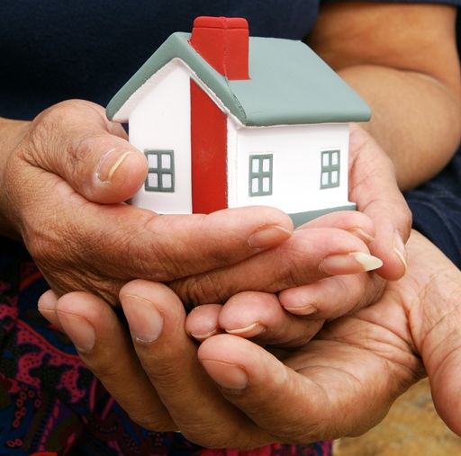 hands holding home