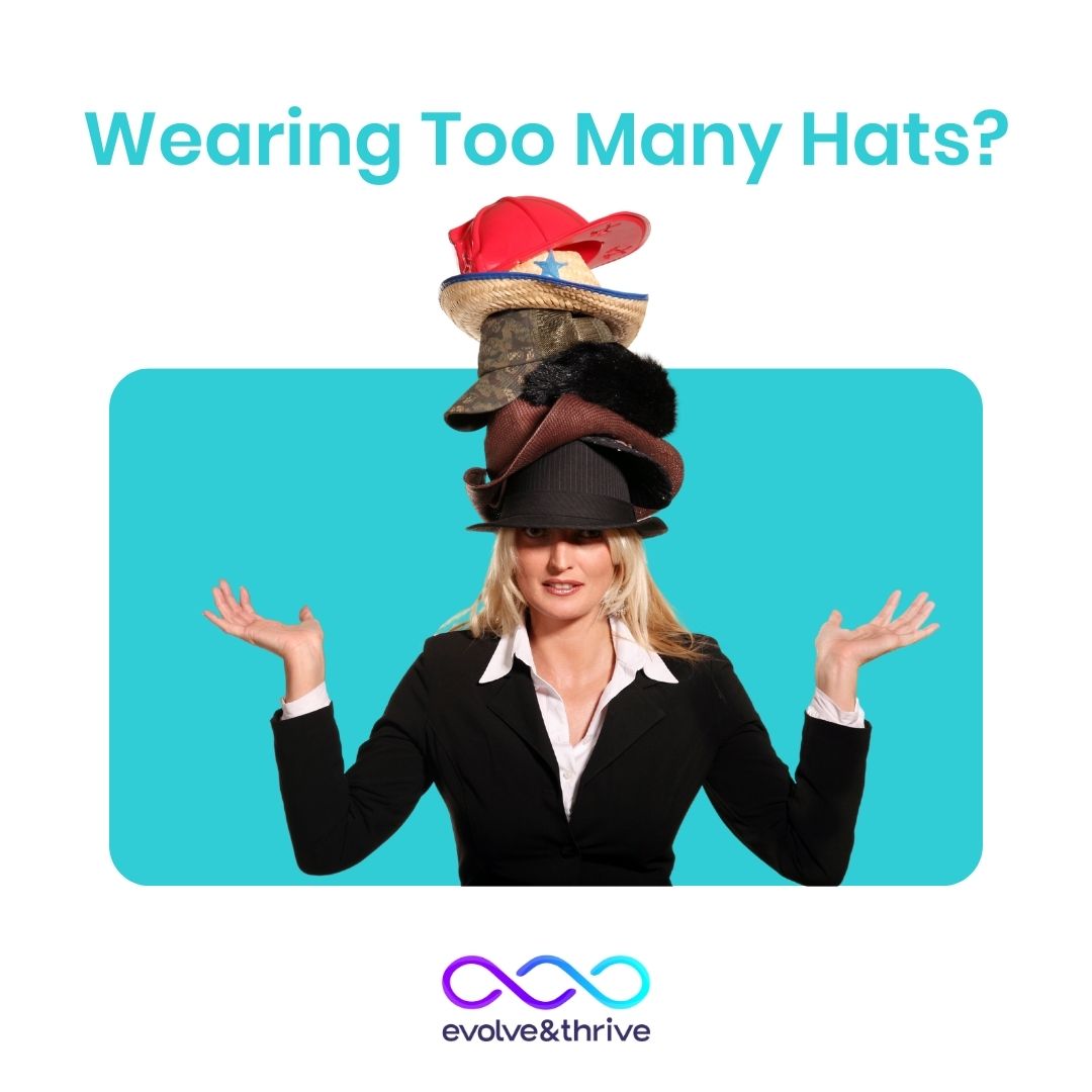 wearing too many hats