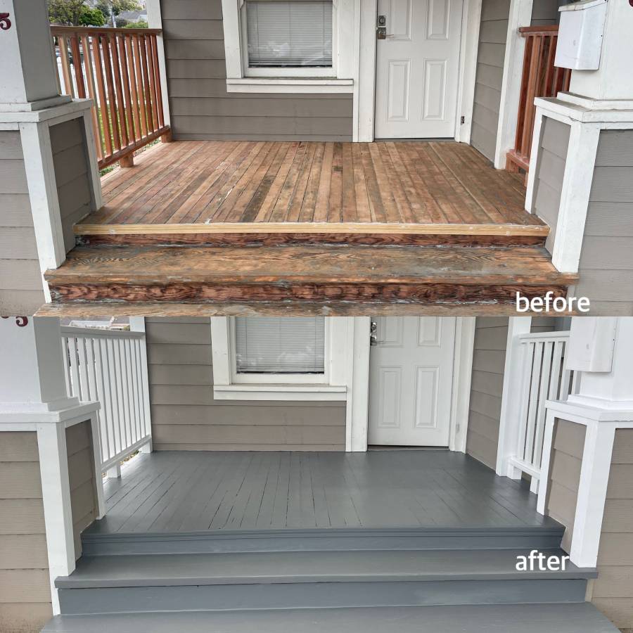 Patio repaint and concrete work in Kern County