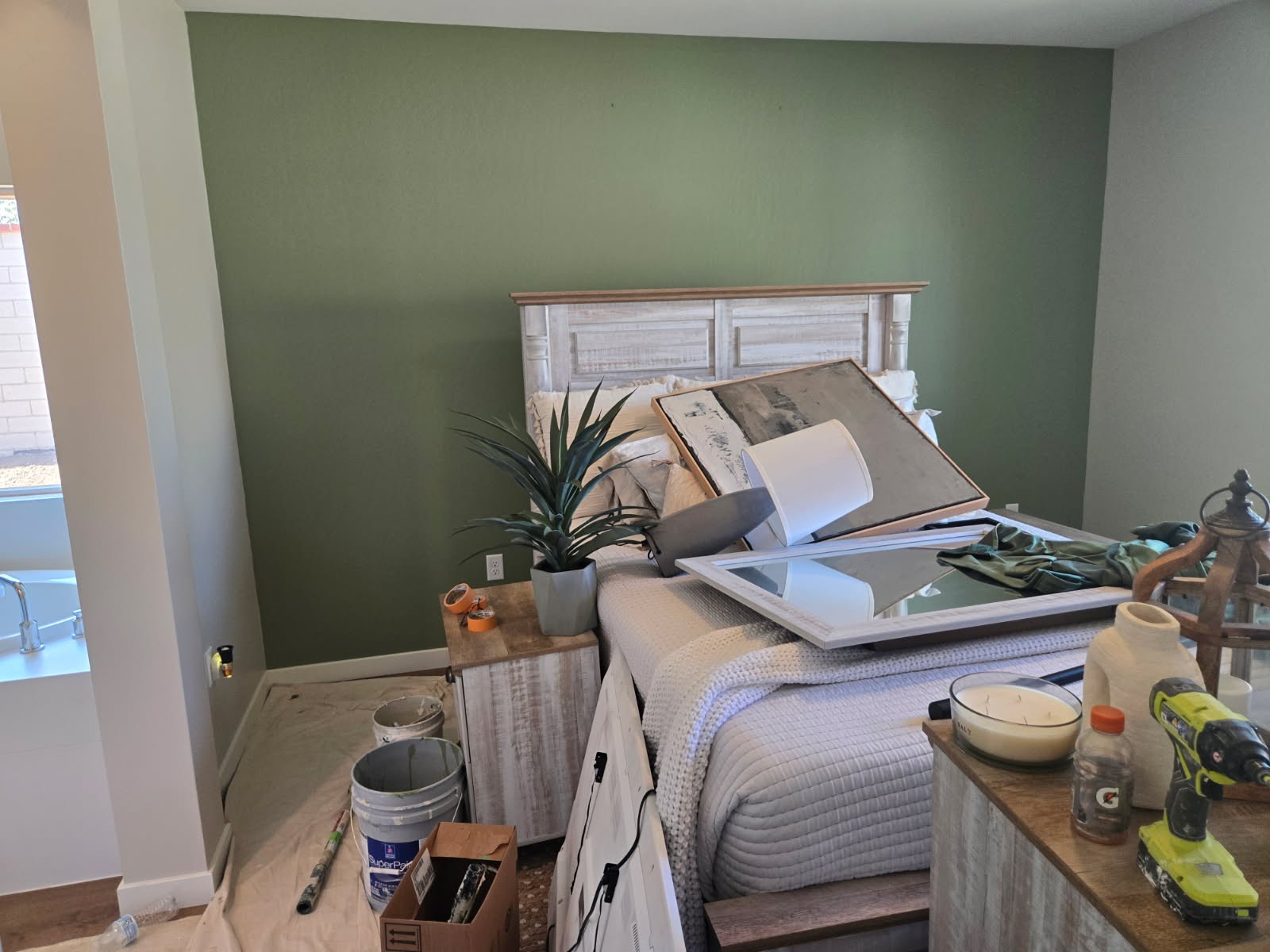 Bakersfield exterior repaint — stucco home after final coat, crisp trim lines