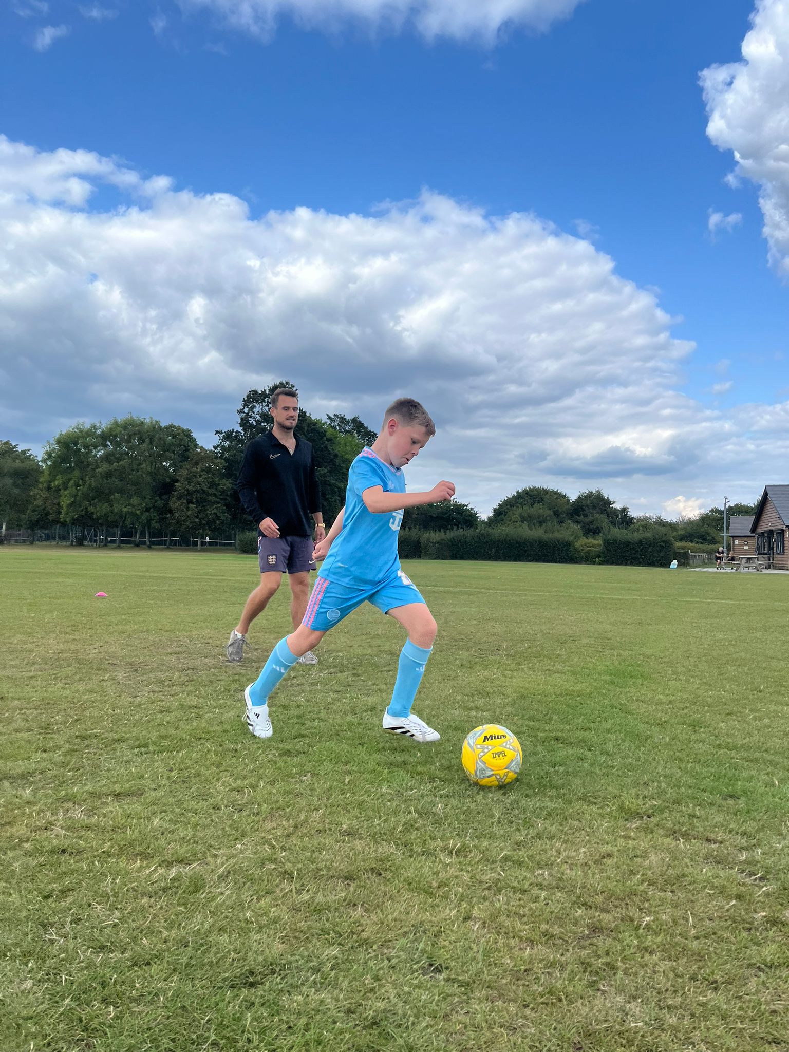Training young footballers in Bournemouth